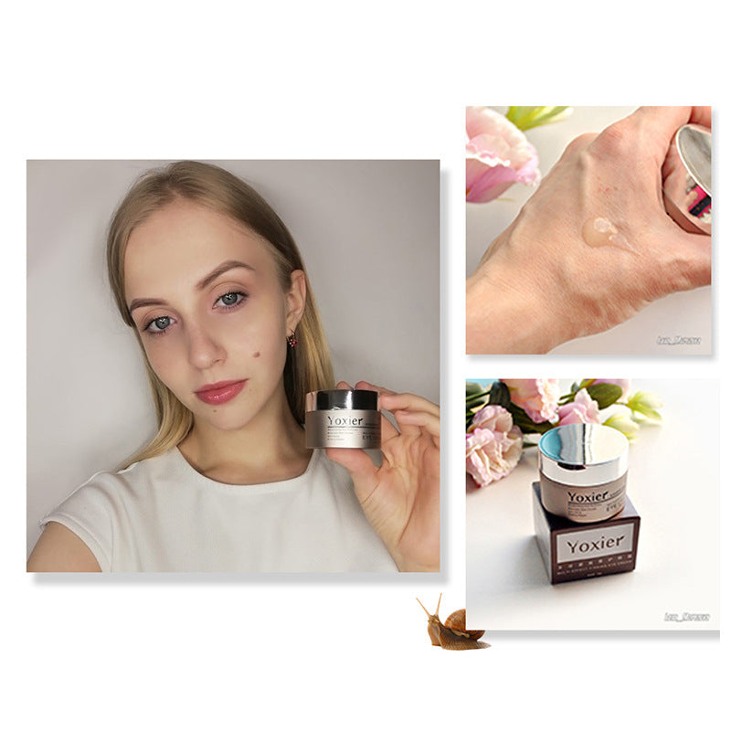 Crème Contour des Yeux Yoxier à l'Escargot – Peptides, Collagène et Anti-Cernes