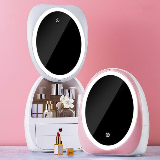 Organisateur de Maquillage et Bijoux – Boîte de Rangement Cosmétiques Grande Capacité pour Bureau